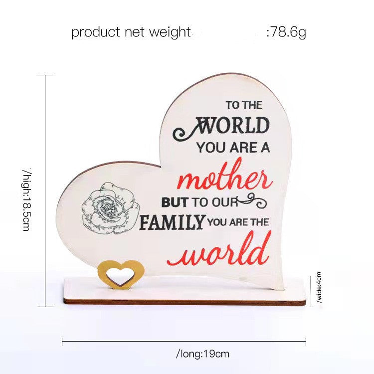 Engraved Wooden Ornament – A Gift for Mom