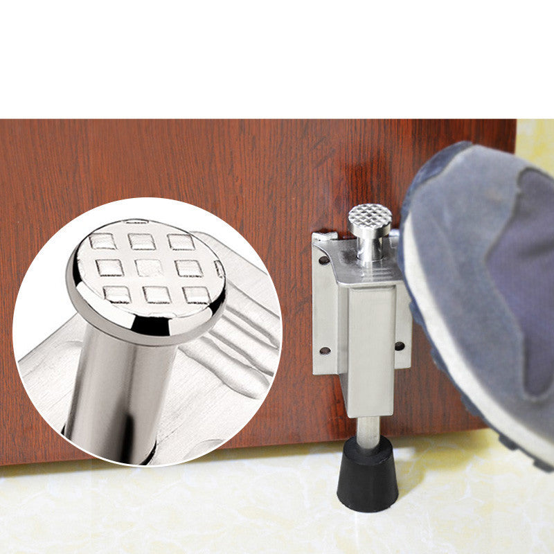 Reinforced Stainless Steel Foot Door Stopper – Hands-Free Door Control