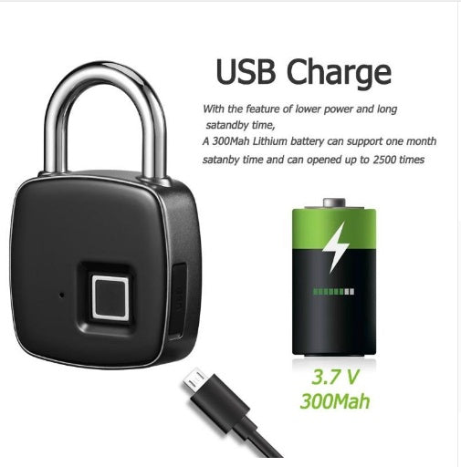 Smart Fingerprint Padlock – Keyless & Anti-Theft Security