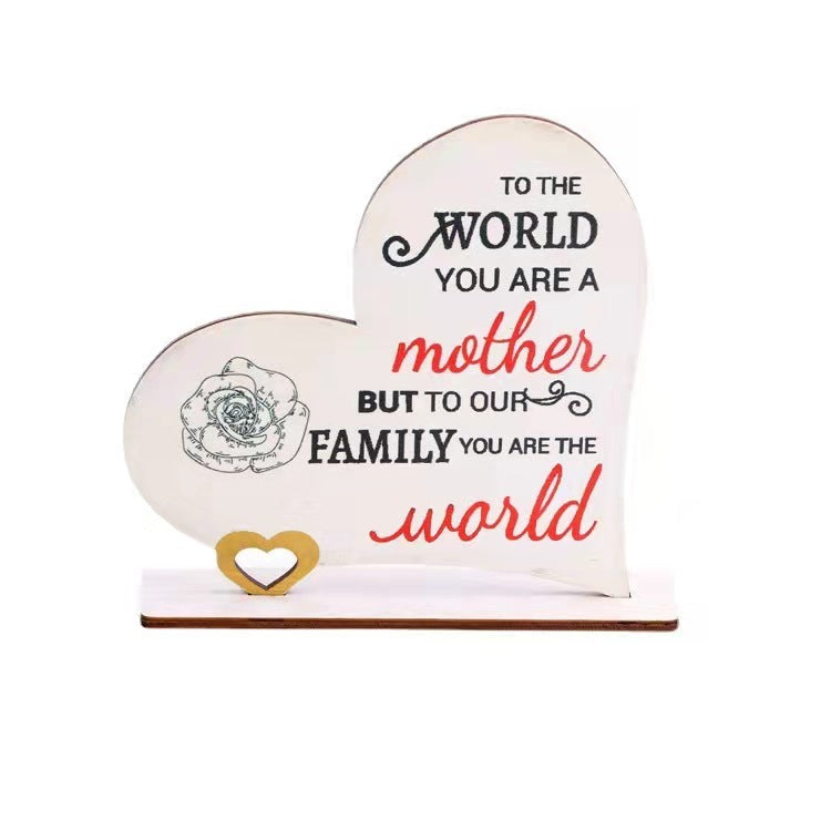 Engraved Wooden Ornament – A Gift for Mom