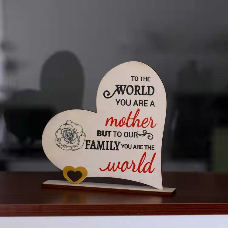 Engraved Wooden Ornament – A Gift for Mom