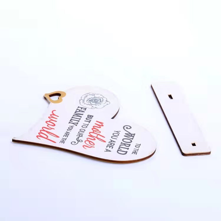 Engraved Wooden Ornament – A Gift for Mom