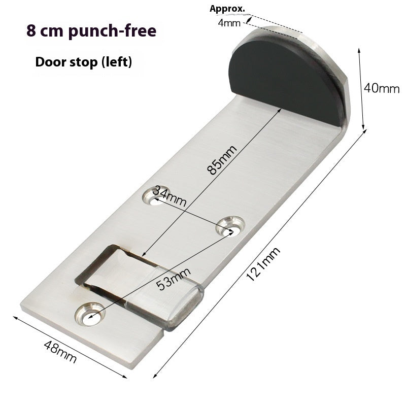Stainless Steel Door Stop – Secure & Durable for Fast Food Restaurants