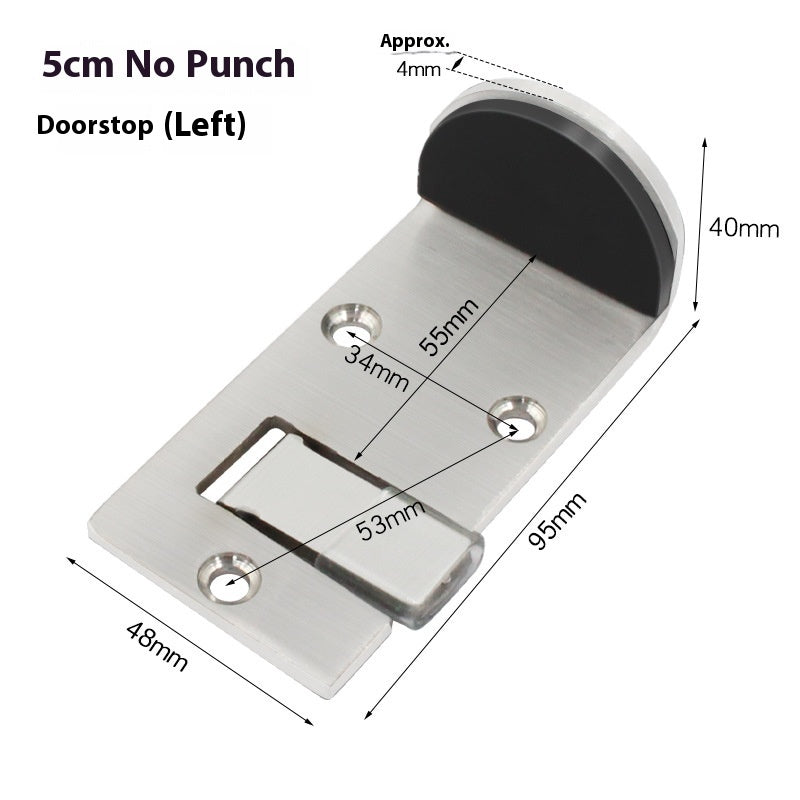 Stainless Steel Door Stop – Secure & Durable for Fast Food Restaurants