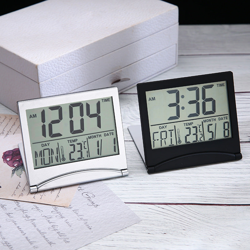 Creative Travel Folding Alarm Clock – Compact & Stylish Timekeeping
