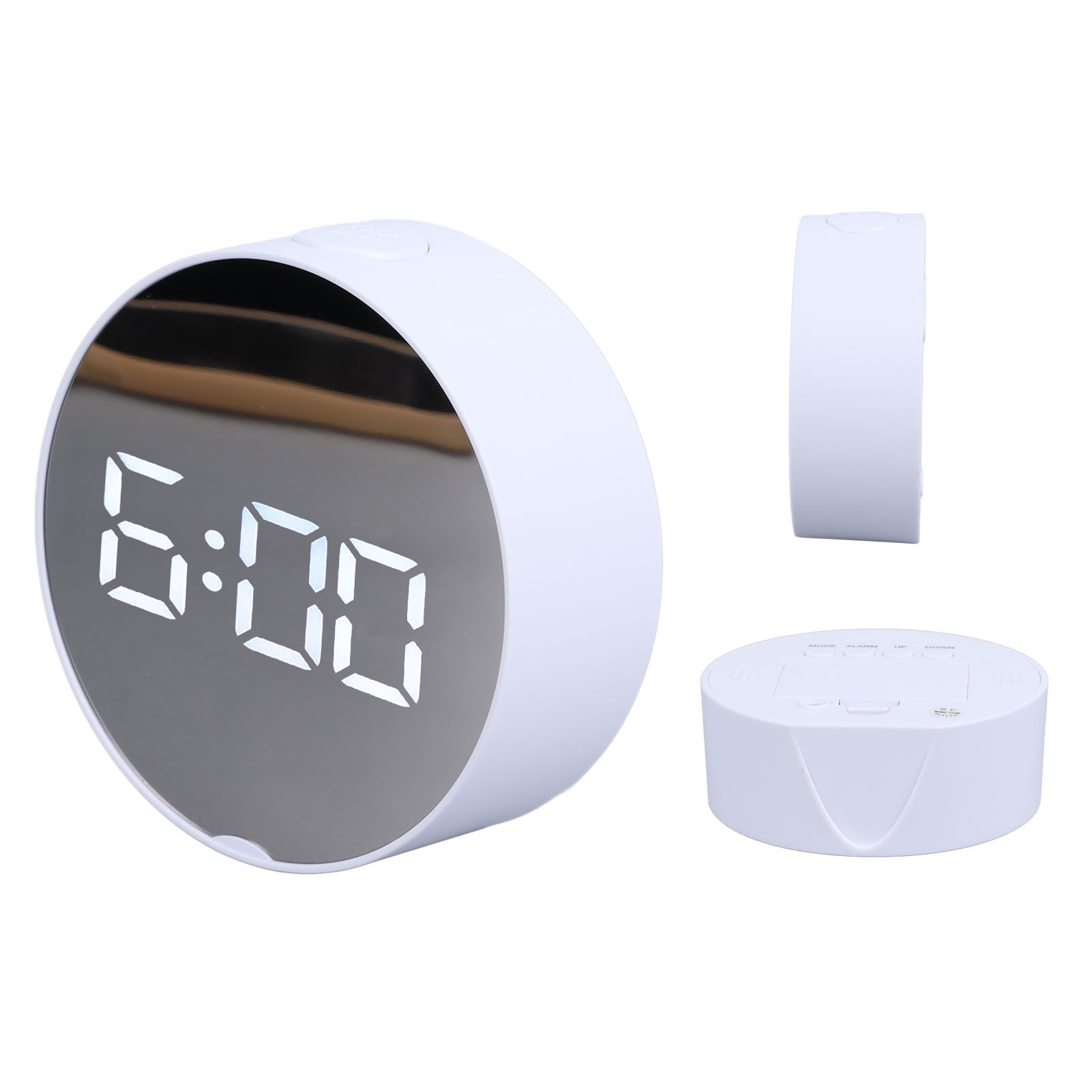 Digital Mirror Alarm Clock – Stylish & Easy-to-Read LED Display