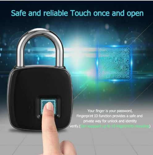 Smart Fingerprint Padlock – Keyless & Anti-Theft Security