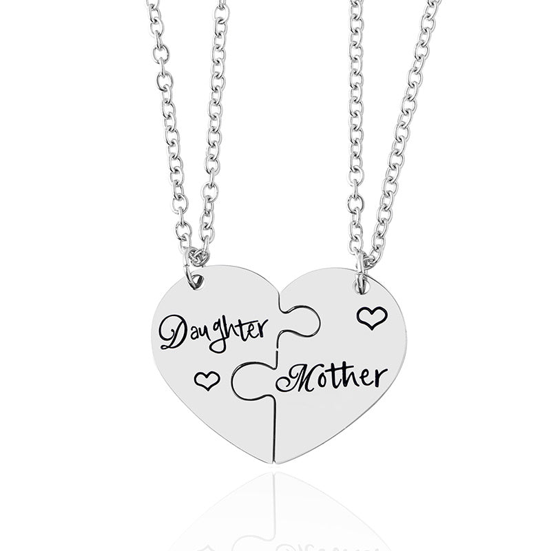 Mother-Daughter Puzzle Necklace – A Bond Forever
