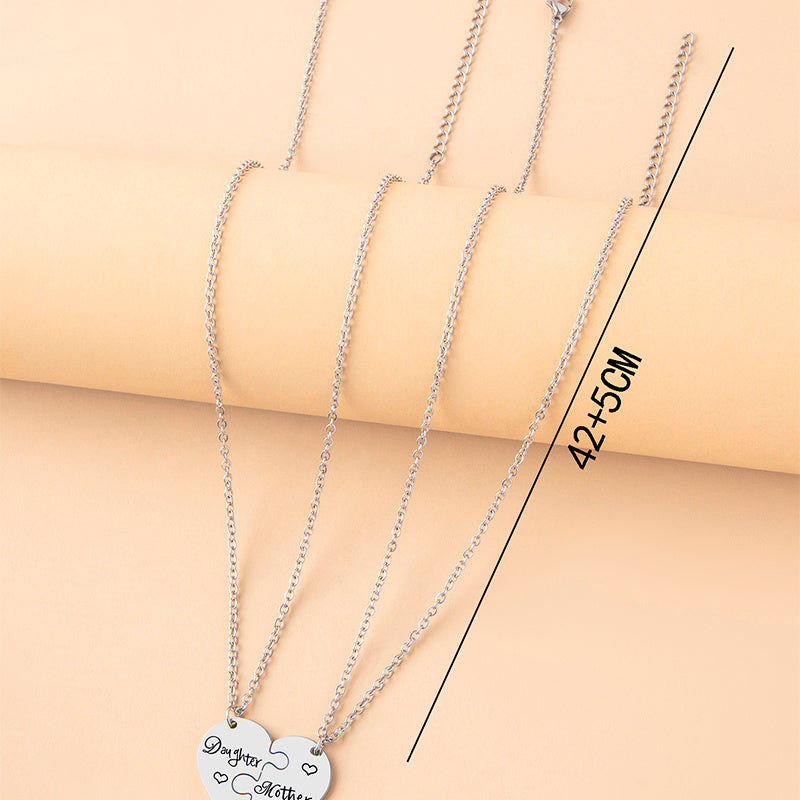 Mother-Daughter Puzzle Necklace – A Bond Forever